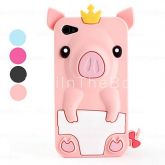 Case Porco Bonito Estilo Protetora para Iphone 4S